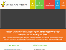 Tablet Screenshot of eastcolumbiapreschool.org